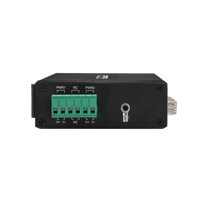 İki SFP Din Mount Poe anahtarı 1000 Mbps 4 Port, IP Kamera Poe anahtarı CCTV sistemi için