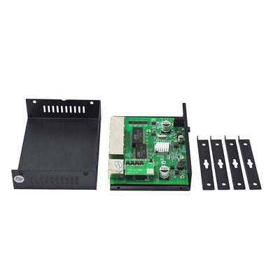 4 Port Gigabit POE Genişletici Ticari Sınıf 60W PD Uplink PoE Af / At IP Kameralar için