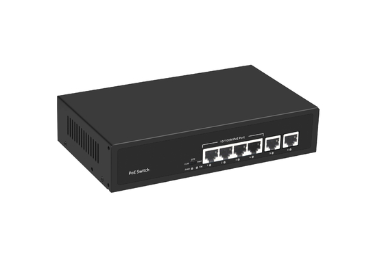 6 port 10/100M Ethernet CCTV POE Switch desteği PoE Af/At 120W Bütçe 2*10/100M Uplink portları