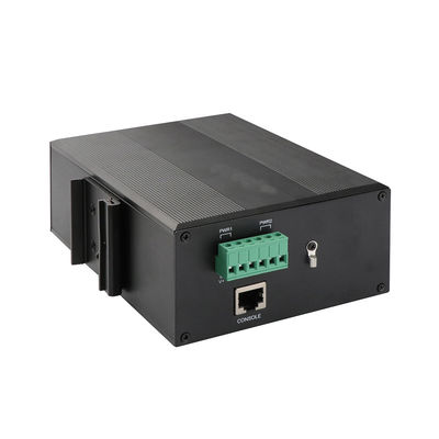 IP40 1000Mbps Fiber Optik Endüstriyel Yönetimli Poe Switch Din Raylı 8 Port