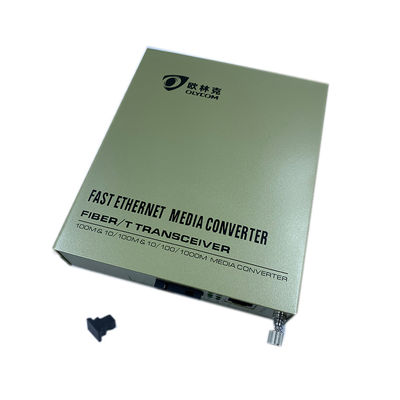 WDM Raf Montajlı Fiber Medya Dönüştürücü, 100Mbps Fiber Cat6 Dönüştürücü
