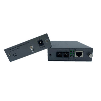 Megabit 40km Ethernet - Optik Dönüştürücü SC Konnektör Rafa Monte Edilebilir