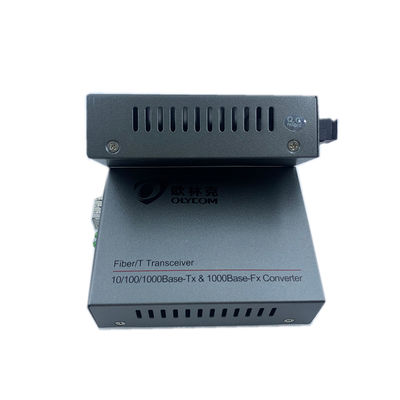 POE Yönetilmeyen Gigabit Tek Modlu Medya Dönüştürücü DC48V 1310/1550nm