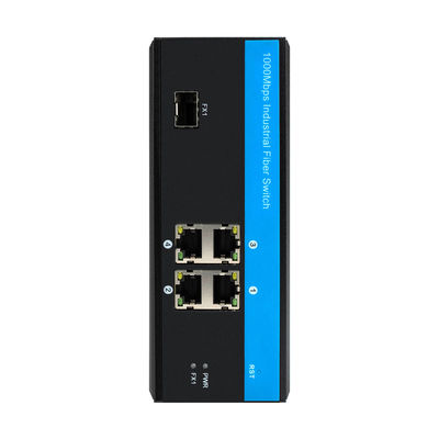 4 Ağ Bağlantı Noktası Endüstriyel Gigabit Ethernet Anahtarı, Din Raylı Gigabit Anahtarı Bir SFP Yuvası