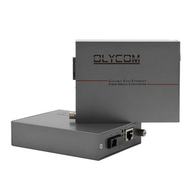 Otomatik Algılamalı Gigabit Fiber Optik Ethernet Medya Dönüştürücü 10/100/1000Mbps