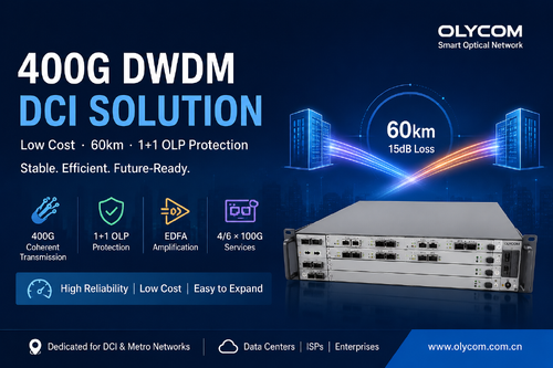 son şirket davası hakkında 1+1 OLP Korumalı 60Km DCI için 400G DWDM Çözümü
