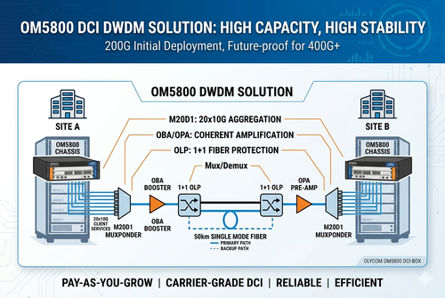 son şirket davası hakkında Short Distance 200G to 400G Scalable DWDM DCI Solution