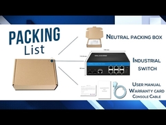 40Gbps 6 Port Managed Switch , Gigabit Network Switch Din Rail Mount