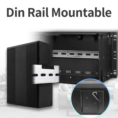 6 Port Gigabit PoE Değiştiricisi Yönetilmeyen DC48V Giriş Ouuput Yönetilmeyen IP40 Derecesi
