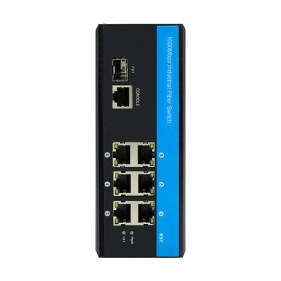 Endüstriyel Yönetilen Ethernet Değiştiricisi 2.5G Fiber Din Rail DC12V DC24V CLI SNMP ERPS desteği