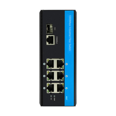 Yönetilen Gigabit Ethernet Switch 2.5G Fiber Din Rail DC12V CLI SNMP ERPS desteği