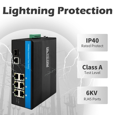 Gigabit Endüstriyel Yönetilen PoE Değiştirici 7 Port 2.5G Fiber Ring Yönetilebilir