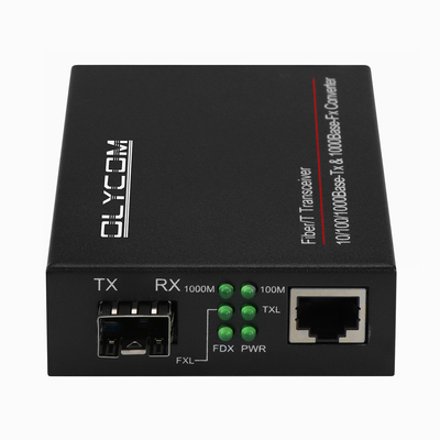LC Fiber - Gigabit Rj45 Bakır Ethernet SFP Medya Dönüştürücü 10 / 100 / 1000M