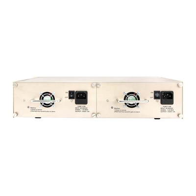 16 Slot Media Converter Rack Şasi 19 Inch 2U Çift Güçlü 48V/220V