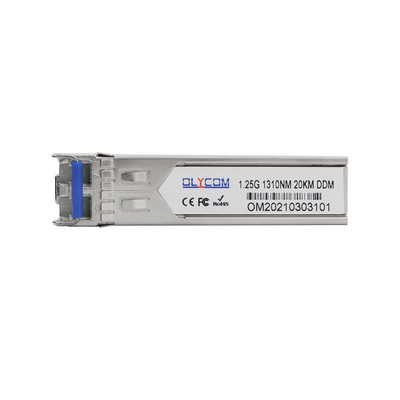 1.25G SFP Alıcı 20KM DDM ile Tek Mod 1000Base-LX 1310nm Çift LC Bağlantısı
