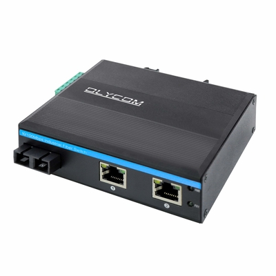 Gigabit Ethernet Mini Fiber Switch Gigabit Ağı SC Optik 20KM Yönetilmeyen Duvar Montajlı