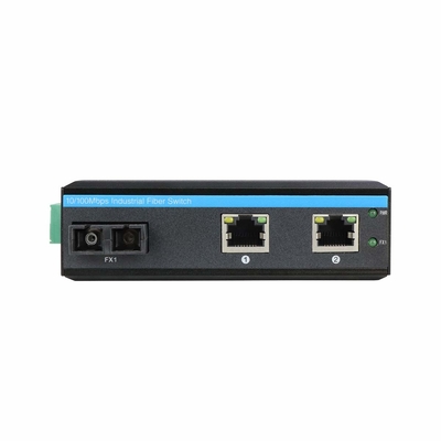 Gigabit Ethernet Mini Fiber Switch Gigabit Ağı SC Optik 20KM Yönetilmeyen Duvar Montajlı