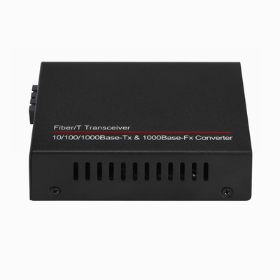 1G Yönetilmeyen SFP Fiber Optik Ethernet Dönüştürücü Mini Boy Siyah DC5V
