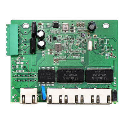 5 Port E-Mark Ağ Değiştiricisi PCBA Gigabit Yönetilmemiş 12V 24V DIN Rail CE Listed