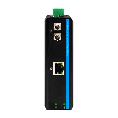 Mini Sabit Medya Dönüştürücüsü Gigabit Ethernet Yönetilmemiş ST Fiber 30km Çift DC12V CE FCC