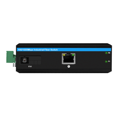 Endüstriyel Gigabit Ethernet POE Medya Dönüştürücü DC48V 30W Bütçe Sağlam Kasa