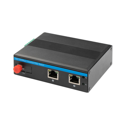 Sertleştirilmiş Gigabit Yönetilmeyen Medya Dönüştürücü FC Fiber Tek çekirdekli 12V 24V Mini Kasa