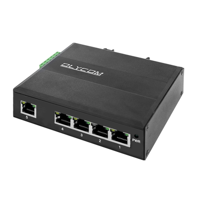 Sertleştirilmiş 5 Bağlantı Noktalı Gigabit Yönetilmeyen Ethernet Anahtarı Ağ Hub POE Bütçesi 120 W