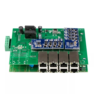 8 Port Yönetilen PoE Değiştiricisi Gigabit Ethernet 240W Aktif POE Sabit Vaka Vitesse Çip
