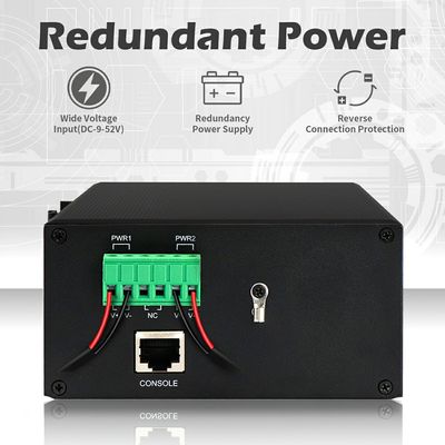 16 Port Endüstriyel Akıllı Yönetilen Fiber Switch 1G/2.5G Fiber ERPS STP MSTP RSTP
