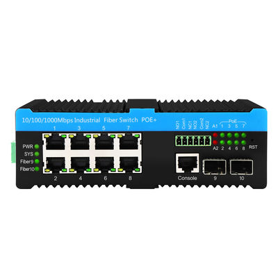 Gigabit 802.3bt PoE Yönetilen 8 Port Değiştiricisi 2.5G Fiber Web L2 Yönetilen Fansiz 720W