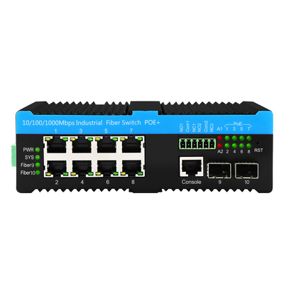 Gigabit 802.3bt PoE Yönetilen 8 Port Değiştiricisi 2.5G Fiber Web L2 Yönetilen Fansiz 720W