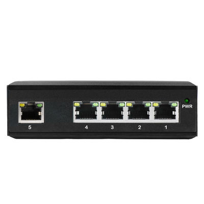 Endüstriyel 5 Portlu Ethernet Switch E-Mark Sertifikalı Yönetilmeyen 12V/24V Giriş Fansız