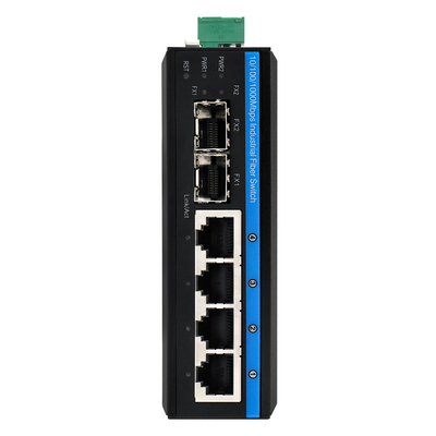 4 Port POE Yönetilen Ağ Değiştiricisi ERPS Ring 120W Bütçe Gigabit Temelli DC48V Din Rail