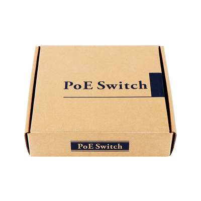60W yönetilmemiş ağ anahtarı 6 Port 10/100M LAN portları AC Giriş 250 metrelik PoE