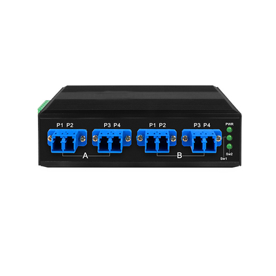 4 Port OBP Optik Çapraz Koruma Otomatik Değişim Sistemi DC12V Tek modlu LC Port