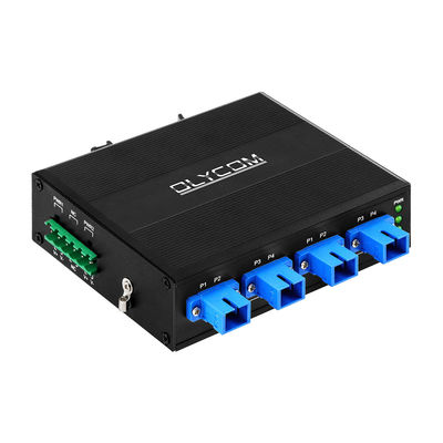 4 Port Optik Bypass Anahtarı SC/UPC Konnektör Simplex 1310/1550nm DC24V DIN Ray CE