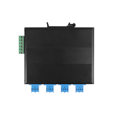 Multimode 8 Port LC Port Fiber Bypass Switch For Optical Protection DIN35 Montajlı