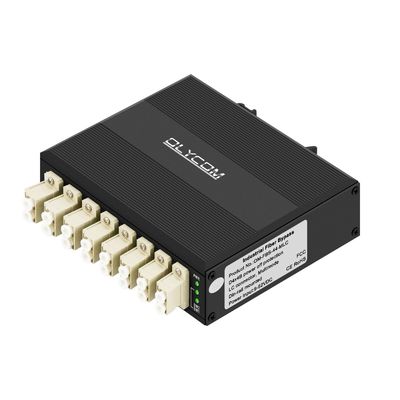D4*4B Endüstriyel Optik Bypass Modülü Multimode LC Bağlantısı koruma için din-rail