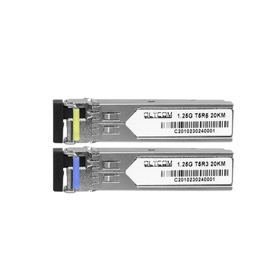 1.25G SFP Modülü Tek mod 1310nm/1550nm 20km Simplex Optik Alıcı