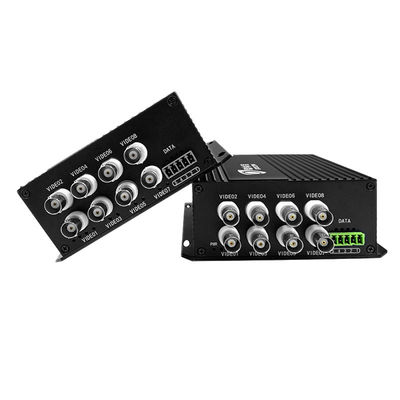 8ch Port RS485 Veri 20km Video Dijital Optik Dönüştürücü AHD CVI TVI 1080p CCTV İzleme için Fiber Optik Video Dönüştürücü