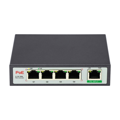 4 Port Gigabit PoE Genişletici 60W PD Uplink Tekrarlayıcı PoE IP Kameralar ve Ağ Cihazları İçin