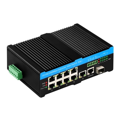 8 Port Gigabit PoE Yönetilen Anahtar 802.3bt 90W 1 SFP / Bakır Uplink 480W Bütçe ile