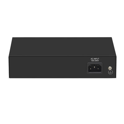 4 Portlu Hızlı Ethernet CCTV PoE Anahtarı, 2 Bakır Yükseltme Bağlantılı, 55W Güç Bütçeli, AC Girişli