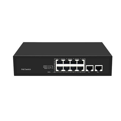 8 Port PoE Değiştiricisi 10/100M Hızlı Ethernet VLAN 250 metrelik PoE Uzaklığı AC Girişi Yönetilmemiş