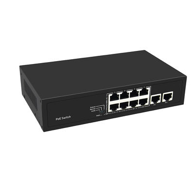 8 Port PoE Değiştiricisi 10/100M Hızlı Ethernet VLAN 250 metrelik PoE Uzaklığı AC Girişi Yönetilmemiş