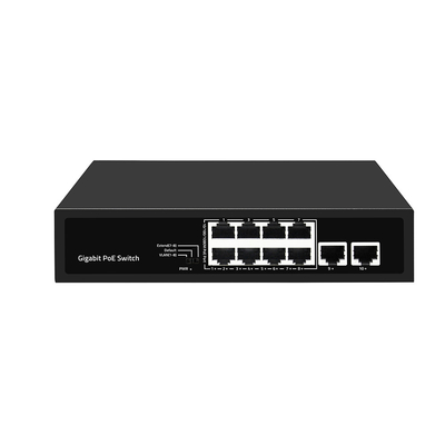 8 Port Gigabit PoE Ağ Değiştiricisi VLAN 250 metrelik AI PoE 120W Bütçe Yönetilmemiş