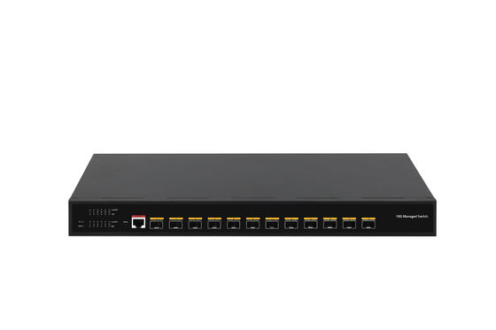 12 Port 10G fiber switch L3 Yönetilen Switch 12* SFP+ Portlar Fiber Optic Switch