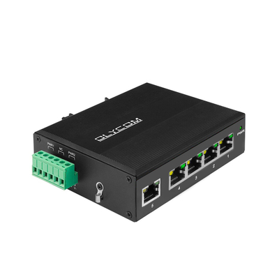 E-Mark 5 Port PoE Switch DIN Gigabit Ethernet 120W 15.4W/30W Yönetilmemiş CE