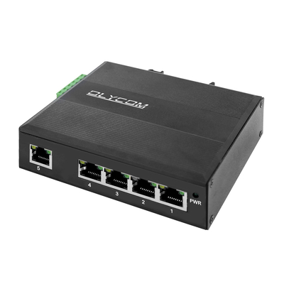 E-Mark 5 Port PoE Switch DIN Gigabit Ethernet 120W 15.4W/30W Yönetilmemiş CE