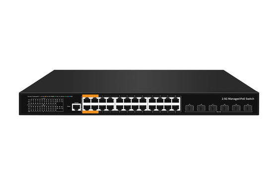 Fabrika OEM/odm L3 Yönetilen Ethernet POE 24*10/100/2500mbps+6* 10Gb SFP+ ile anahtar